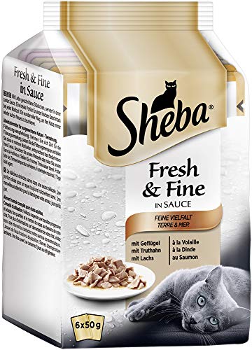 Sheba Fresh & Fine Katzenfutter Feine Vielfalt, 72 Beutel (72 x 50 g) Sheba Fresh & Fine Katzenfutter Feine Vielfalt, 72 Beutel (72 x 50 g) von Sheba