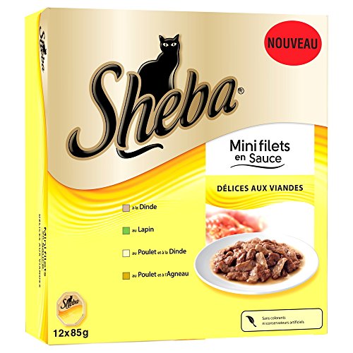 Sheba – Mini Filets in Sauce Délices den Fleisch für Katzen – 12 x BL. Sheba – Mini Filets in Sauce Délices den Fleisch für Katzen – 12 x BL. von Sheba