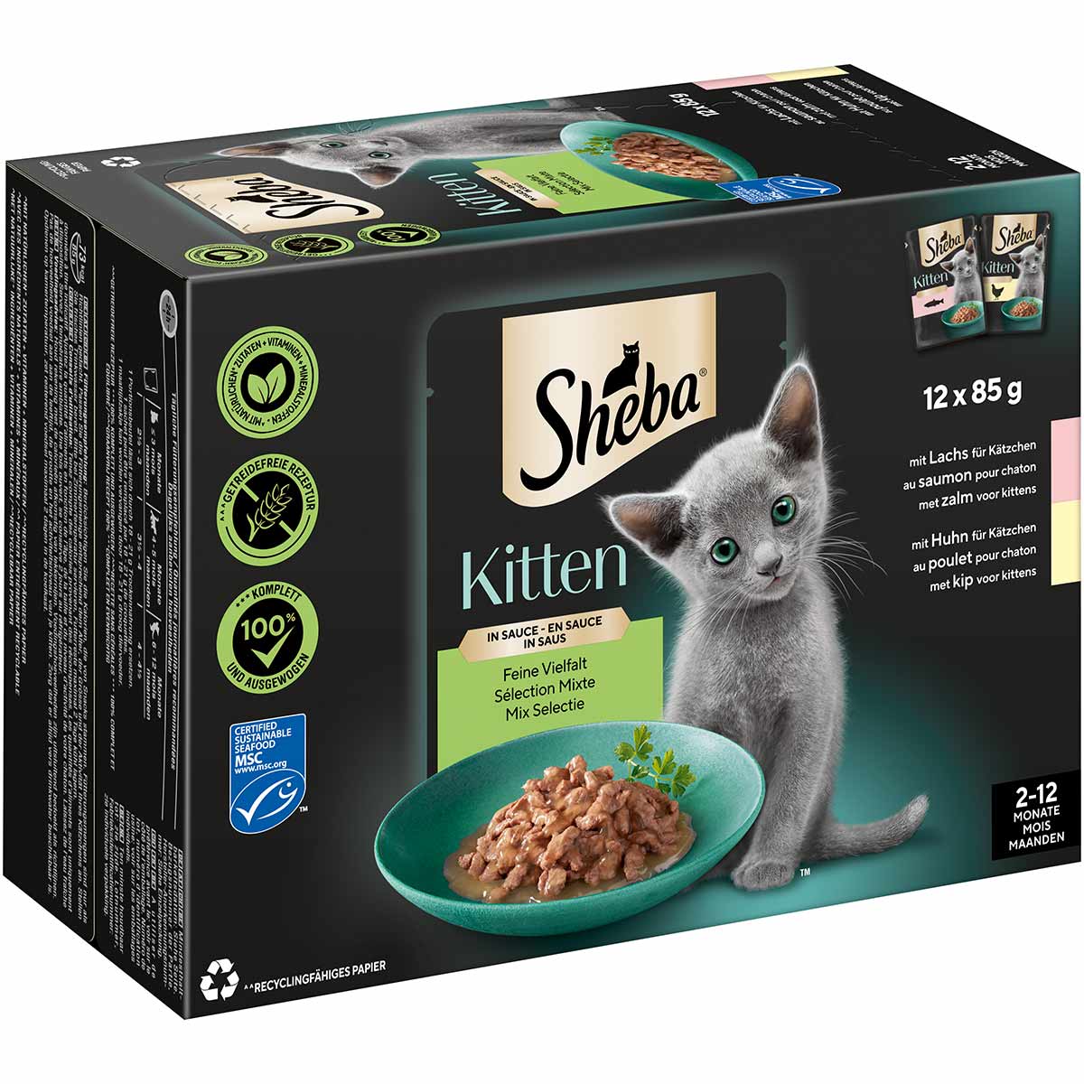 Sheba Multipack Kitten in Sauce Feine Vielfalt 12x85g Sheba Multipack Kitten in Sauce Feine Vielfalt 12x85g von Sheba