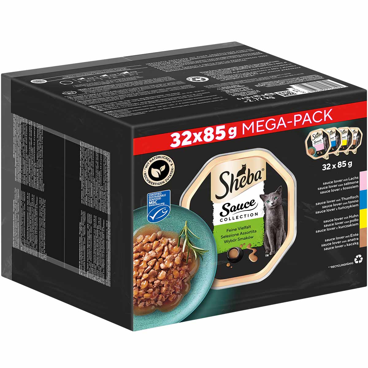Sheba Multipack Sauce Collection Feine Vielfalt MSC 32x85g von Sheba