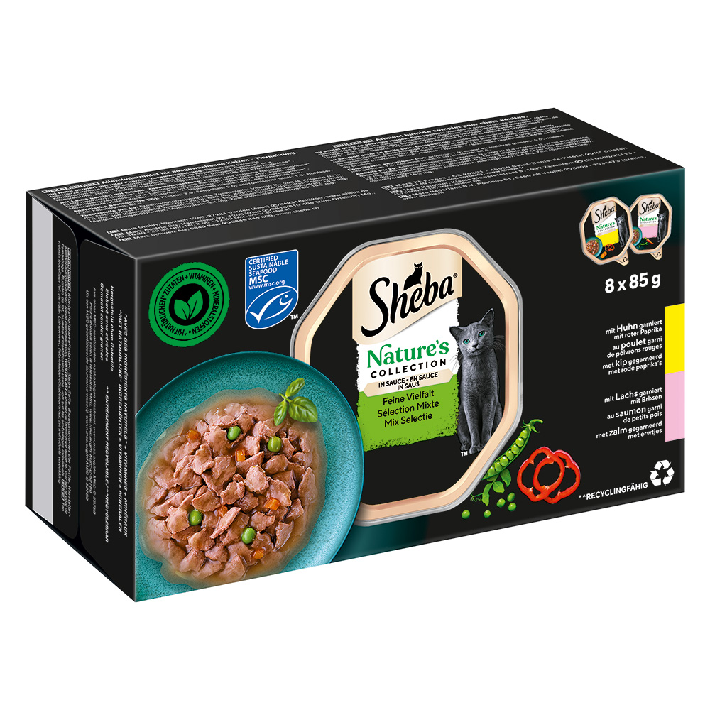 Sheba Nature's Collection in Sauce 32 x 85 g - Feine Vielfalt von Sheba