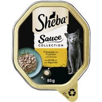 Sheba Sauce Collection 22 x 85 g mit Truthahn und Gemüse, in Sauce von Sheba
