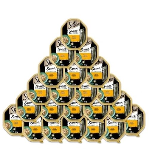 Sheba Sauce Spéciale hochwertiges Nassfutter für Katzen Frikassee mit Truthahn und Gemüse in Sauce 22 Schalen (22 x 85 g) von Sheba