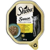 Sheba Sauce Collection 22 x 85 g Huhn, Truthahn und Gemüsezugabe, in Sauce von Sheba