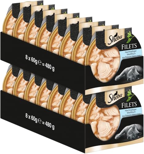 Sheba Schale Filets Weißfisch ASC 16 x 60g von Sheba