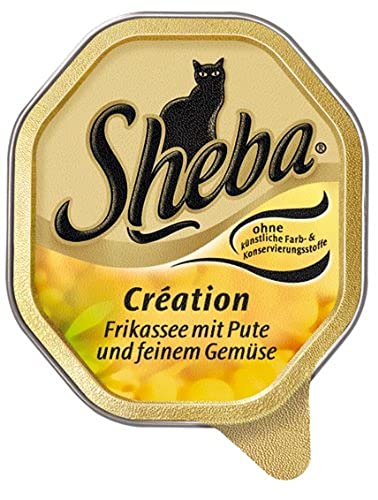Sheba Schale Frikassée mit Pute und feinem Gemüse 32x100g von Sheba