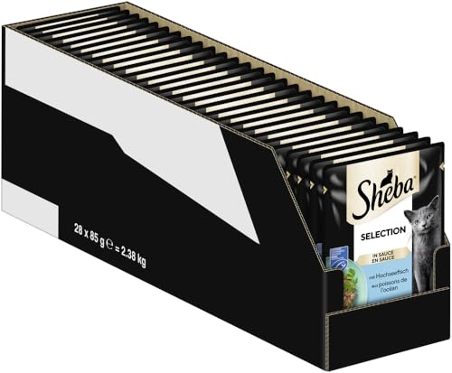 Sheba Selection Katzen Nassfutter im Portionsbeutel mit Hochseefisch (MSC) in Sauce 28x85g von Sheba