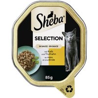 Sheba Selection in Sauce 22x85 g Kalb und Truthahn von Sheba