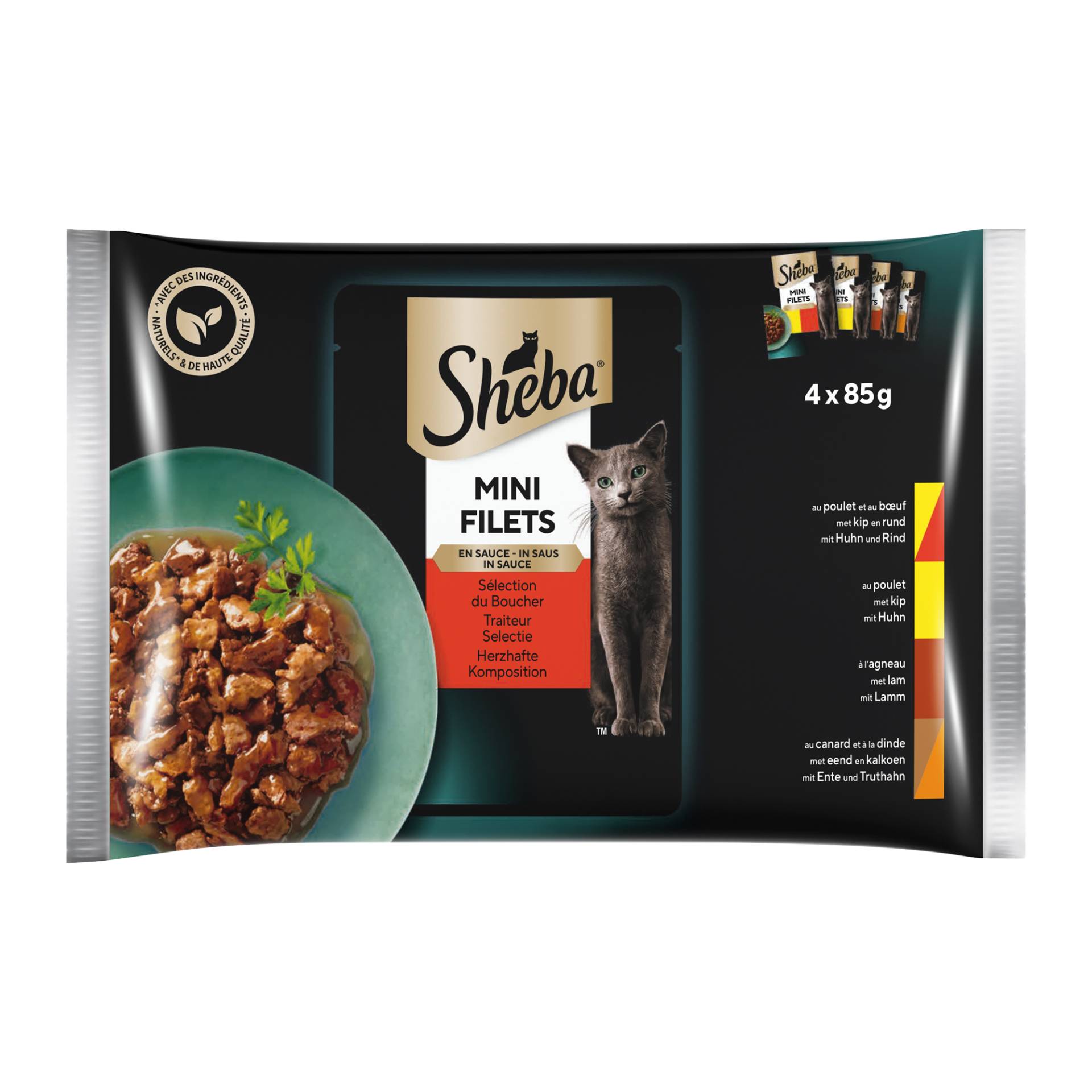 Sheba Traiteur Auswahl Mini Filets in Sauce - 4 x 85 g Sheba Traiteur Auswahl Mini Filets in Sauce - 4 x 85 g von Sheba
