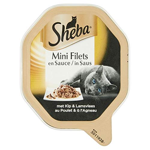 Sheba alu Mini filets kip/lam in saus kattenvoer 85 GR von Sheba