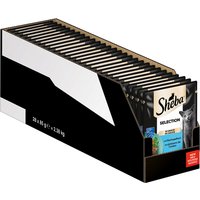 Sparpaket Megapack Sheba Varietäten Frischebeutel 56 x 85 g - Selection in Sauce mit Hochseefisch von Sheba