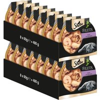 Sparpaket Sheba Filets 32 x 60 g - Huhn mit Garnelen von Sheba