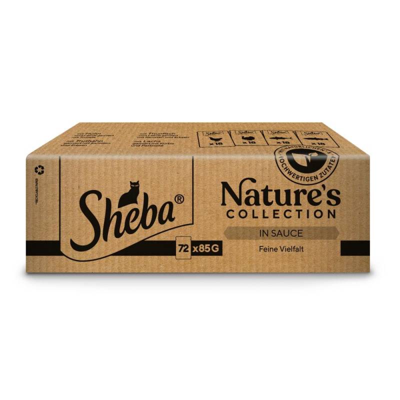 Sparpaket Sheba Nature's Collection 144 x 85 g - Feine Vielfalt in Sauce von Sheba