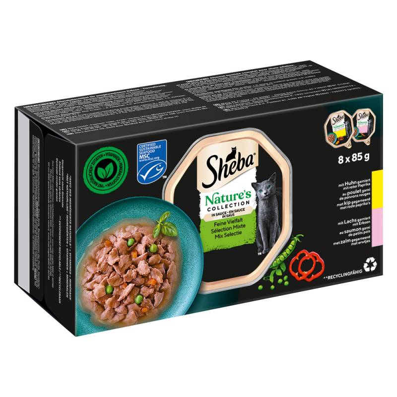 Sparpaket Sheba Nature's Collection in Sauce 64 x 85 g - Feine Vielfalt von Sheba