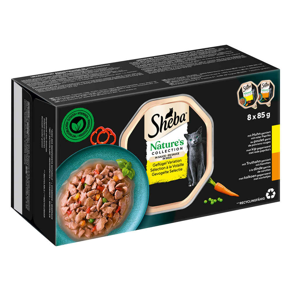 Sparpaket Sheba Nature's Collection in Sauce 64 x 85 g - Poultry variety von Sheba