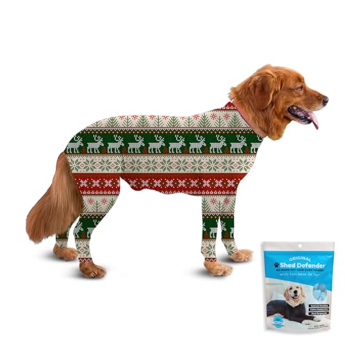Shed Defender Original Hunde-Einteiler für Haarausfall, gesehen auf Haifisch-Tank, leicht, atmungsaktiv, Body für Hunde, Genesungsanzug, Jumpsuit, Hundebody von Shed Defender