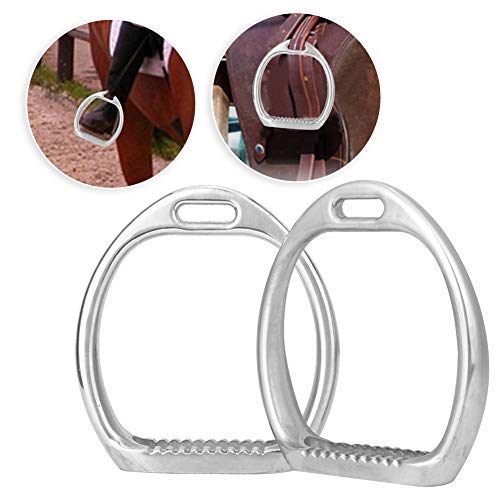 Kinder Premium Steigbügel für Sattel Leichter Sicherheitspferdesattel Englisches Reiten Flex Fillis Handpolierter Steigbügel aus Eisen von Sheens