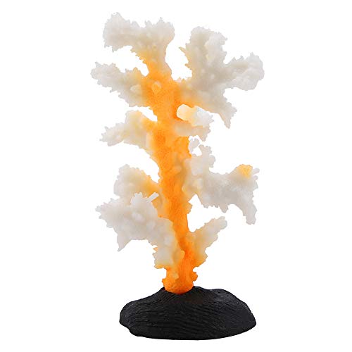 Sheens Simulation Aquarium Korallen Anemonen Silikon Leuchtende Bionische Pflanzen Aquarium Landschaftsbau Liefert Aquarium Ornament[Gelb] Korallen von Sheens