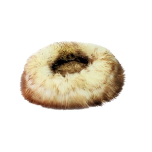 Sheep Dreams Lammfell Hunde- & Katzenbett Ø40cm geflammt – kuschelig, hochwertig & gemütlich (Geflammt, Ø70) von Sheep Dreams