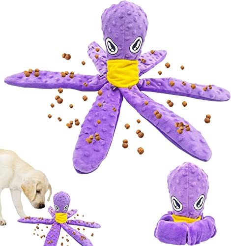 Intelligenzspielzeug für Hunde,Hundespielzeug Schnupftabak,Quietschend Welpenspielzeug,Schnüffelspielzeug Hund,Puzzle Toys for Dogs,Interaktives Hundespielzeug,Oktopus Interaktives Hundespielzeug von Shengruili
