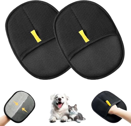 Shengruili 2 Stück Fellmagnet Handschuhe Wiederverwendbar,Atmungsaktive Haustierhaarentferner,Pet Grooming Gloves,Statische Haarentfernungshandschuhe Für Haustier Glattes und Gesundes Fell Shengruili 2 Stück Fellmagnet Handschuhe Wiederverwendbar,Atmungsaktive Haustierhaarentferner,Pet Grooming Gloves,Statische Haarentfernungshandschuhe Für Haustier Glattes und Gesundes Fell von Shengruili