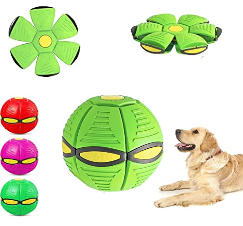 Shengruili Fliegender Ball für Hunde,Haustier Spielzeug Frisbee Ball,Fliegend Untertasse Ball Spielzeug für Hunde,Pet Toy Frisbee Ball Hund,Interaktives Fliegend Untertassen Ball Hundespielzeug von Shengruili
