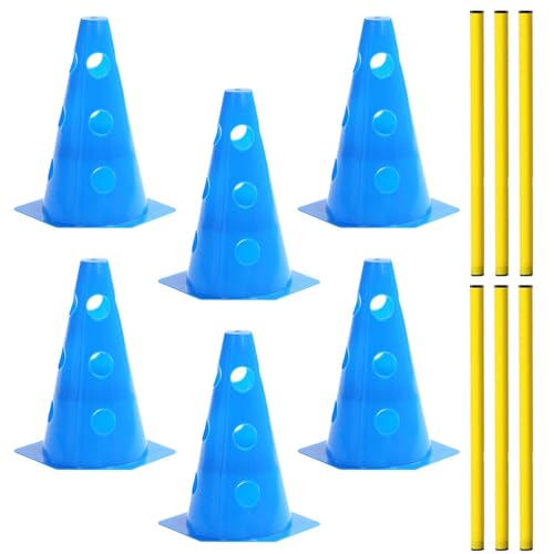 Shengruili 3 Set Sports Steckhürdenset,Fussball Trainingszubehör,Agility Set Hunde,Hürden Set Verstellbar,Agility Zubehör für das Training,Agility-Ausrüstungs-Set für Hunde für Haustiere(Blau-23cm) Shengruili 3 Set Sports Steckhürdenset,Fussball Trainingszubehör,Agility Set Hunde,Hürden Set Verstellbar,Agility Zubehör für das Training,Agility-Ausrüstungs-Set für Hunde für Haustiere(Blau-23cm) von Shengruili