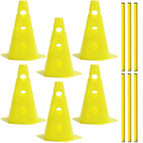 Shengruili 3 Set Sports Steckhürdenset,Fussball Trainingszubehör,Agility Set Hunde,Hürden Set Verstellbar,Agility Zubehör für das Training,Agility-Ausrüstungs-Set für Hunde für Haustiere(Gelb-23cm) Shengruili 3 Set Sports Steckhürdenset,Fussball Trainingszubehör,Agility Set Hunde,Hürden Set Verstellbar,Agility Zubehör für das Training,Agility-Ausrüstungs-Set für Hunde für Haustiere(Gelb-23cm) von Shengruili
