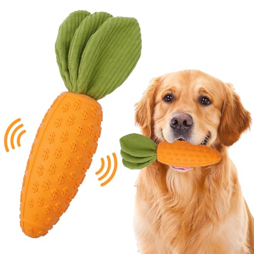 Shengxi Quietschendes Hunde Kauspielzeug Karotte Hundespielzeug Gummi Hunde Zahnreinigungs Spielzeug für Aggressive Kauer Unzerstörbares Interaktives Hundespielzeug für Alle Rassengrößen Shengxi Quietschendes Hunde Kauspielzeug Karotte Hundespielzeug Gummi Hunde Zahnreinigungs Spielzeug für Aggressive Kauer Unzerstörbares Interaktives Hundespielzeug für Alle Rassengrößen von Shengxi