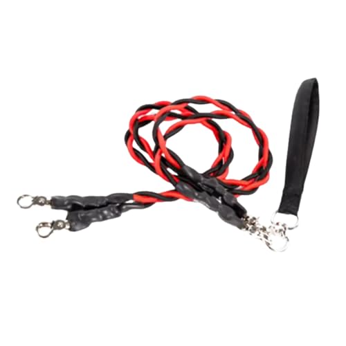 Doppel Bungee Leine, Doppelhund Leine Mit Gepolsterten Griffen, 1. Stufen Trainingswerkzeug, Elastisches Bleiseil, 360 ° Schwenk Ohne Tangles Stoßdämpfertumstier Traktionsseil Für Mittel/große Rassen von Shenrongtong