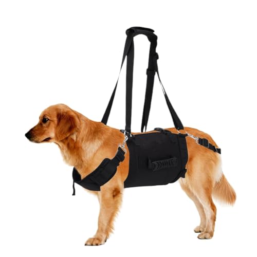 Easy Walk Hundegeschirr für einfaches Gehen, kein Würgen, Hilfsgurt, Hundegeschirr mit Hundeleinen, unterstützt Haustiere mit Verletzten von Shenrongtong
