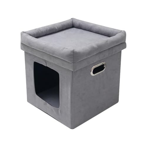 Faltbares Katzenversteck – Faltbares Katzenbett mit versteckten Höhlen, abnehmbar, wasserabweisend, warm, weich, Katzenversteck für 1–2 Katzen Faltbares Katzenversteck – Faltbares Katzenbett mit versteckten Höhlen, abnehmbar, wasserabweisend, warm, weich, Katzenversteck für 1–2 Katzen von Shenrongtong