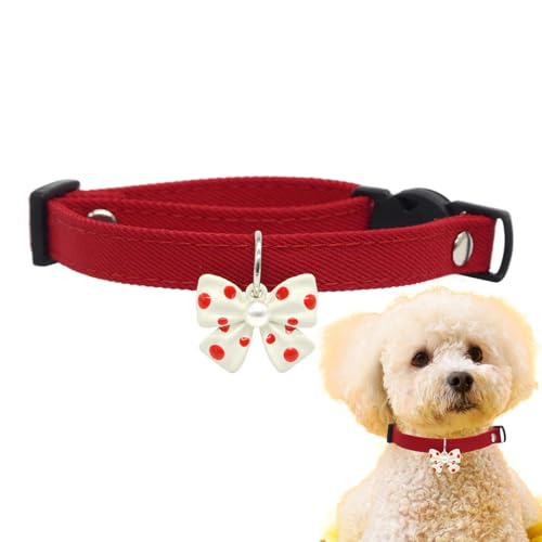 Fliegehalsband für Hunde, Hundehalsband mit Fliege | Haustierhalsband mit Entriegelungsschnalle | Weiches Kätzchenhalsband mit Fliege, Hunde-Sicherheitshalsband für große Hunde, Haustiere Fliegehalsband für Hunde, Hundehalsband mit Fliege | Haustierhalsband mit Entriegelungsschnalle | Weiches Kätzchenhalsband mit Fliege, Hunde-Sicherheitshalsband für große Hunde, Haustiere von Shenrongtong