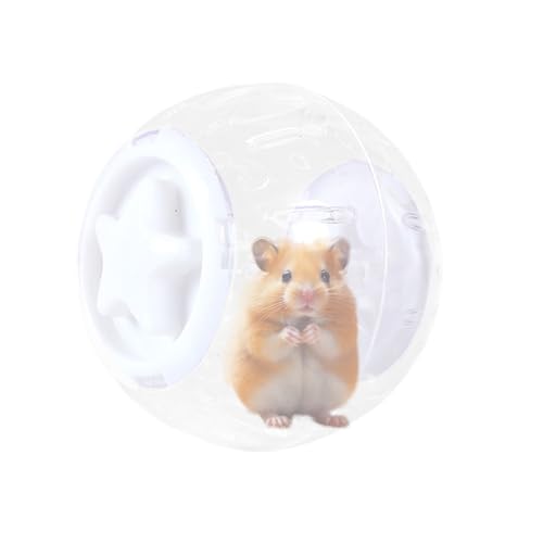 Hamster Running Ball, Hamster Ball - Clear Hamster Running Ball Training Toy - Innenlangeweile Haustiere tägliche Unterhaltungsaktivität mit Lüftungsloch für Goldene, Chinchilla von Shenrongtong