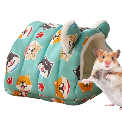 Hamster-Schlafnest | Hamsterhaus Nest Schlafhöhle Bett, weiches Kleintier-gemütliches Hausbett, Käfigzubehör für Frettchen, Kaninchen, Gerbi von Shenrongtong