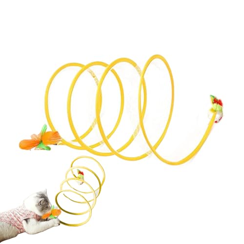 Haustier-Tunnel, faltbarer Jagdtunnel – interaktives Haustier-Spiralspielzeug, tragbar, Indoor-Hindernislauf für Klettern, Langeweile, Wohnung, Zuhause von Shenrongtong