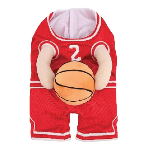Hunde-Basketball-Kostüm mit Ball, Hunde-Basketball-Kostüm, Halloween-Kostüm, Basketballspieler-Kostüm, Basketball-Hundekostüm, hält Ball, lustige Hundekleidung Hunde-Basketball-Kostüm mit Ball, Hunde-Basketball-Kostüm, Halloween-Kostüm, Basketballspieler-Kostüm, Basketball-Hundekostüm, hält Ball, lustige Hundekleidung von Shenrongtong