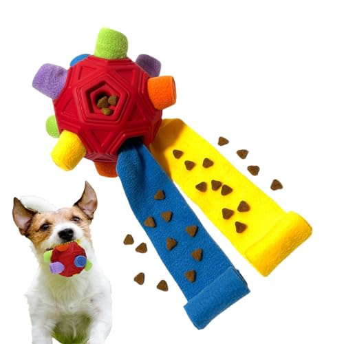 Hunde-Schnüffelball-Spielzeug, Schnüffelball für Hunde, interaktives Hunde-Puzzle-Spielzeug, Hunde-Leckerli-Puzzle-Spielzeug, Hund, exquisiter, komfortabler Schnüffel-interaktiver Leckerli-Ball von Shenrongtong
