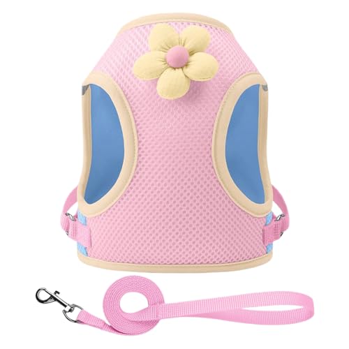 Hundegeschirr Für Spaziergänge,Reflektierendes Katzenjungengeschirr - Atmungsaktives Zubehör Mit Gurten Für Jungtiere Bei Outdooraktivitäten Reisen Training Nachtspaziergängen Park von Shenrongtong