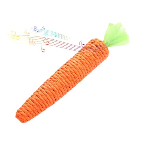 Karotten-Katzenspielzeug - Papierseil Haustier Zähne Kauspielzeug | Eingebaute Glocke, Katzenübungsspielzeug, Karottenspielzeug zum Kauen Krallenschleifen Zahnreinigung Karotten-Katzenspielzeug - Papierseil Haustier Zähne Kauspielzeug | Eingebaute Glocke, Katzenübungsspielzeug, Karottenspielzeug zum Kauen Krallenschleifen Zahnreinigung von Shenrongtong