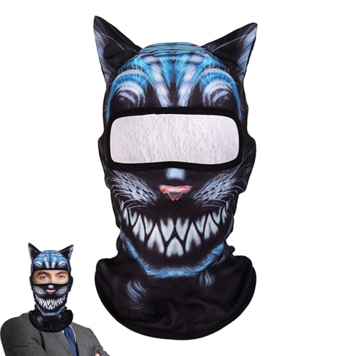 Katzengesichtsabdeckung, Kitty Ski Masqueraden - Leichte atmungsaktive 3D -Gesichtsbedeckung mit Ohren - Katze Sonnenschutztuch Winddicht für Ski -Outdoor -Aktivitäten Katzengesichtsabdeckung, Kitty Ski Masqueraden - Leichte atmungsaktive 3D -Gesichtsbedeckung mit Ohren - Katze Sonnenschutztuch Winddicht für Ski -Outdoor -Aktivitäten von Shenrongtong
