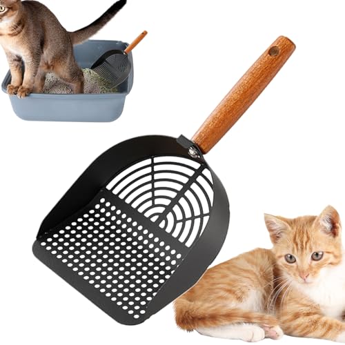 Katzenschaufel für Katzentoilette, Edelstahl, Haustierstreuschaufel, robustes Siebwerkzeug, Reinigungswerkzeug, tragbares Haustierzubehör für den Heimgebrauch, hält Hygiene Katzenschaufel für Katzentoilette, Edelstahl, Haustierstreuschaufel, robustes Siebwerkzeug, Reinigungswerkzeug, tragbares Haustierzubehör für den Heimgebrauch, hält Hygiene von Shenrongtong