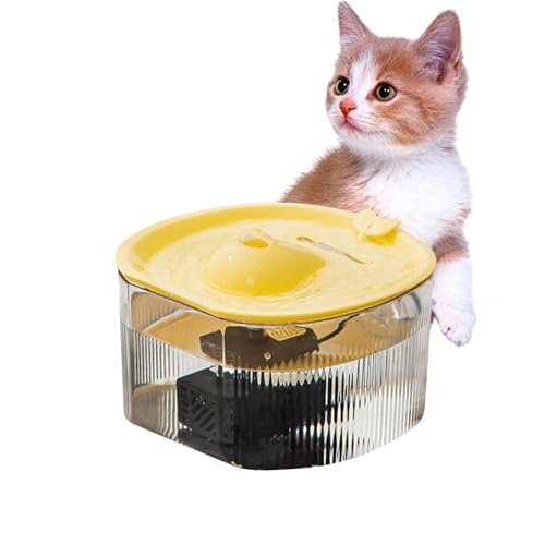 Leise Katze Wasserbrunnen | Smart Pet Wasserspender | 1,5L Leise Automatischer Wassernapfspender, Katze Bewässerungsbedarf für Katzen Hunde Haustiere von Shenrongtong