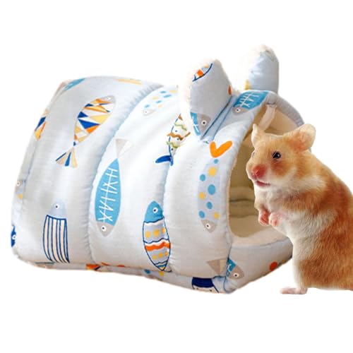 Meerschweinchenhausbett Hamsterhaus Nest Schlafhöhle Bett Weiches Hamster Baumwollnest Hamsterbett für Kaninchen Rennmäuse Papageien Igel von Shenrongtong