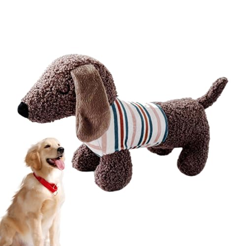 Quietschendes Hundespielzeug aus Plüsch – Welpenzahnreinigungsspielzeug, niedliches Haustier-Trainingswerkzeug, Dackel-Form Quietschendes Hundespielzeug aus Plüsch – Welpenzahnreinigungsspielzeug, niedliches Haustier-Trainingswerkzeug, Dackel-Form von Shenrongtong