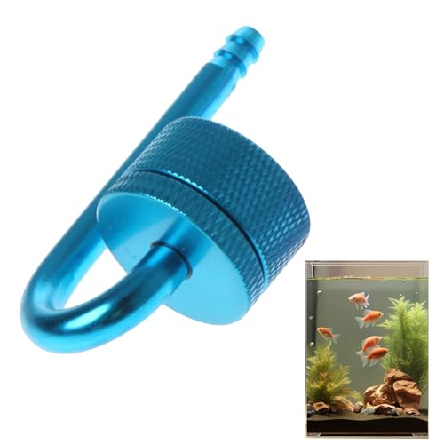 Shenrongtong Aquarium-Pflanzen-CO2-Diffusor, CO2-Diffusor-Blasenzähler | Robuster CO2-Zerstäuber aus Aluminiumlegierung | Platzsparendes U-förmiges Design, exquisites Aquarium-Zubehör von Shenrongtong