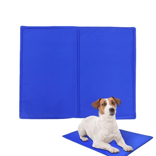 Haustier-Eisunterlage, Haustier-Kühlmatte | Gelmatte Kühldeckenkissen | Waschbares und tragbares Haustier-Eispad, selbstkühlend für kleine, mittelgroße Hunde und Katzen, Zwinger/Sofa/Bett Haustier-Eisunterlage, Haustier-Kühlmatte | Gelmatte Kühldeckenkissen | Waschbares und tragbares Haustier-Eispad, selbstkühlend für kleine, mittelgroße Hunde und Katzen, Zwinger/Sofa/Bett von Shenrongtong