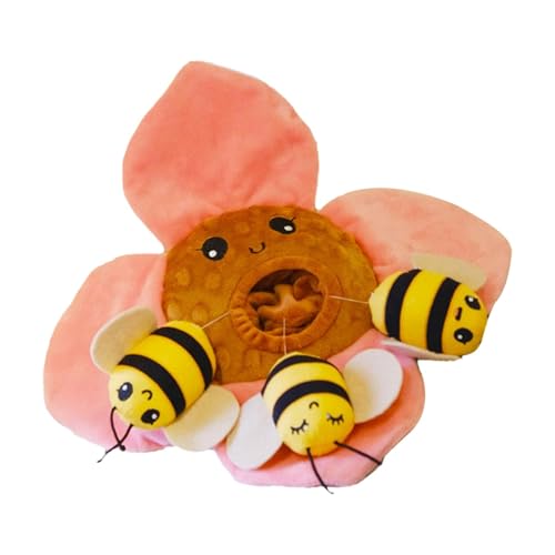 Shenrongtong Interaktives Plüsch-Hundespielzeug, Schnüffel-Hundespielzeug - Snuffle Chew Puzzle Leckerli-Spenderspielzeug mit Quietscher für Welpen - Gefülltes Welpentraining, Spielspielzeug zum Shenrongtong Interaktives Plüsch-Hundespielzeug, Schnüffel-Hundespielzeug - Snuffle Chew Puzzle Leckerli-Spenderspielzeug mit Quietscher für Welpen - Gefülltes Welpentraining, Spielspielzeug zum von Shenrongtong