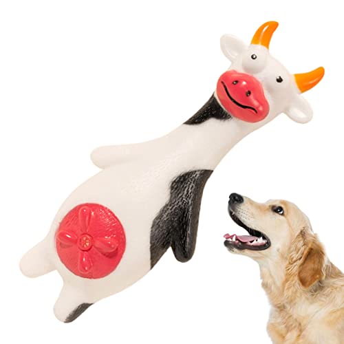 Shenrongtong Kaupuppe für Hunde - Hunde-Kauspielzeug zum Zahnen,Schaf-Tierspielzeug für Beißring, Kühe, Ente, Geräuschspielzeug für Vinyls, interaktive Unterhaltung von Shenrongtong