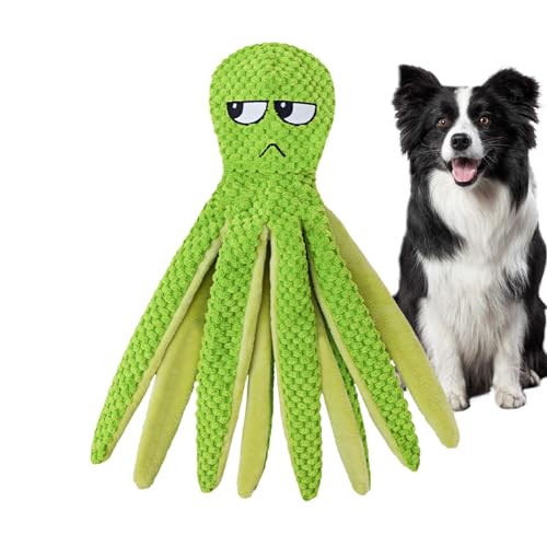 Kauspielzeug für Hunde, interaktives Quietschspielzeug für Welpen, zum Zahnen, Oktopus-Hundespielzeug für Welpen, kleine, mittelgroße und große Langeweile Kauspielzeug für Hunde, interaktives Quietschspielzeug für Welpen, zum Zahnen, Oktopus-Hundespielzeug für Welpen, kleine, mittelgroße und große Langeweile von Shenrongtong